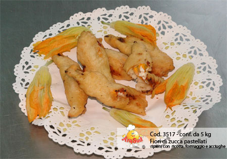 FIORI DI ZUCCA PASTELLATI