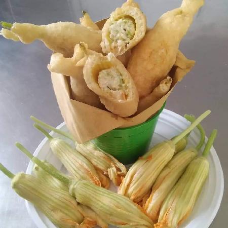 FIORI DI ZUCCA CON CODE DI GAMBERO